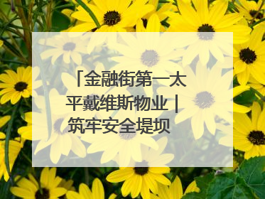 金融街第一太平戴维斯物业｜筑牢安全堤坝 守护美好家园