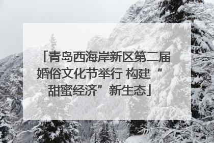 青岛西海岸新区第二届婚俗文化节举行 构建“甜蜜经济”新生态