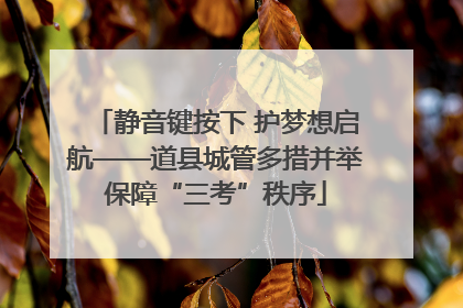 静音键按下 护梦想启航——道县城管多措并举保障“三考”秩序
