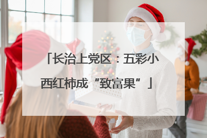 长治上党区：五彩小西红柿成“致富果”