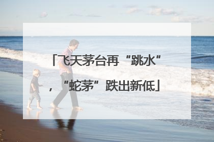 飞天茅台再“跳水”，“蛇茅”跌出新低