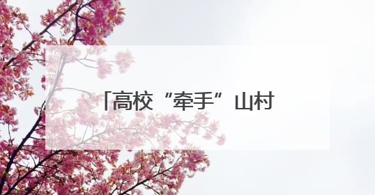 高校“牵手”山村 中药文化点燃乡村振兴“新火花”