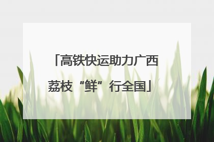 高铁快运助力广西荔枝“鲜”行全国
