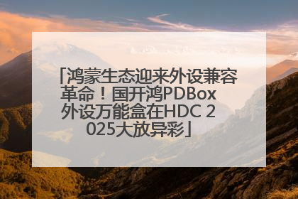 鸿蒙生态迎来外设兼容革命！国开鸿PDBox外设万能盒在HDC 2025大放异彩