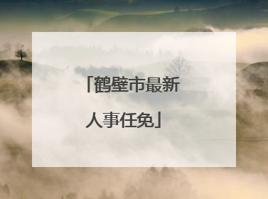 鹤壁市最新人事任免