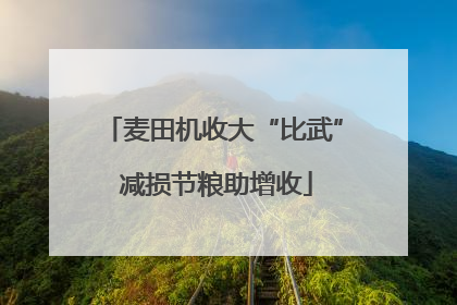 麦田机收大“比武” 减损节粮助增收