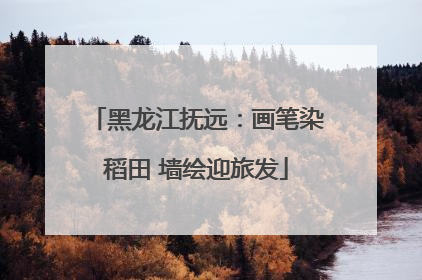 黑龙江抚远：画笔染稻田 墙绘迎旅发