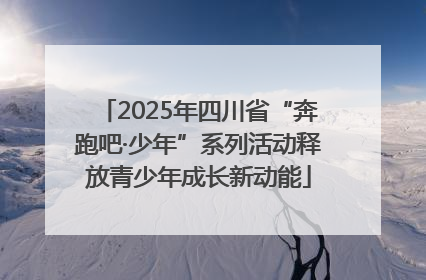 2025年四川省“奔跑吧·少年”系列活动释放青少年成长新动能