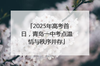 2025年高考首日，青岛一中考点温情与秩序并存