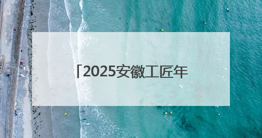 2025安徽工匠年度人物发布仪式举行
