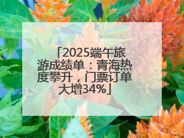 2025端午旅游成绩单：青海热度攀升，门票订单大增34%