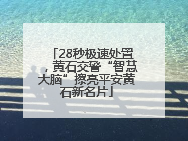 28秒极速处置，黄石交警“智慧大脑”擦亮平安黄石新名片