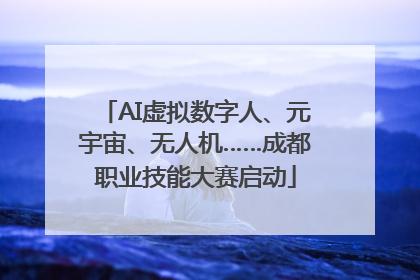 AI虚拟数字人、元宇宙、无人机……成都职业技能大赛启动