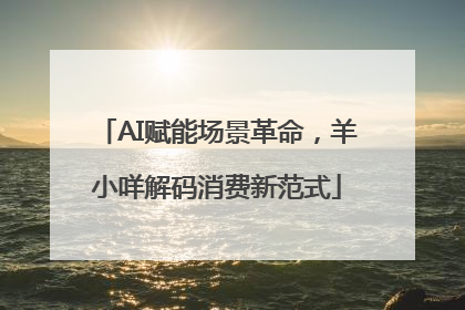 AI赋能场景革命，羊小咩解码消费新范式