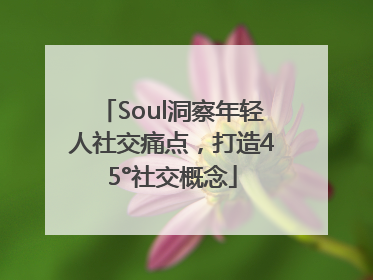 Soul洞察年轻人社交痛点，打造45°社交概念